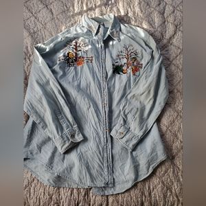 Vintage Winnie the Pooh Halloween denim